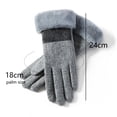 thumbnail image 2 of Guantes Térmicos cálidos de invierno con pantalla táctil y forro polar a prueba de viento, regalo para esquiar al aire libre para mujer 1021, 2 of 5