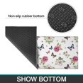 thumbnail image 6 of Pioneer Flower Floral Print Pattern Kitchen Rugs Sets Of 2, Anti Fatigue Non Slip Washable Floor Mats for Kitchen Sink Laundry, 17X30 Inch + 17X47 Inch, 6 of 6