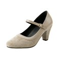 thumbnail image 3 of Win s Way Women's Oktoberfest Mary Jane Shoes Suede Heel Dress Pumps, 3 of 6