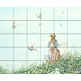 thumbnail image 1 of Tile Mural Kitchen Backsplash - Chasing Butterflies - by Catherine Simpson, 1 of 1