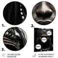 thumbnail image 3 of Designart "Warrior Tribal in Africa II" African American Metal Wall Art, 3 of 5