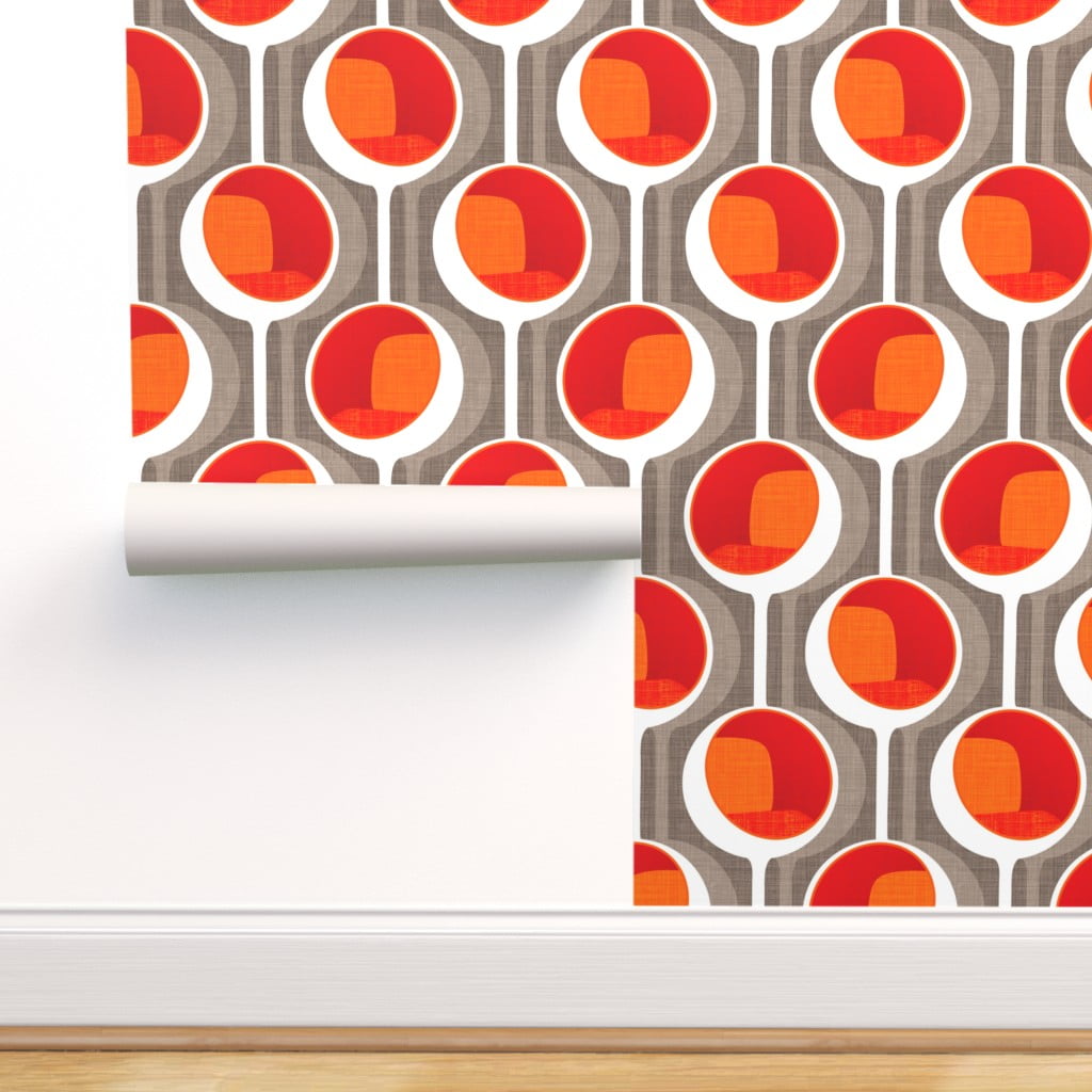 mid century modern geometric wallpaper