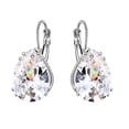 thumbnail image 2 of Cheers Women Teardrop Cubic Zirconia Inlaid Dangle Leverback Earrings Jewelry Gift, 2 of 2