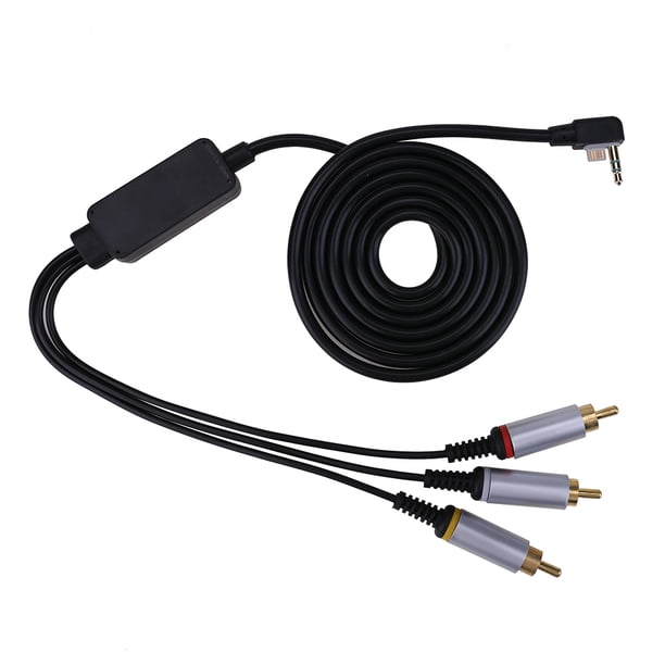 1.8 Metros 3 RCA Splitter A/V Cable Adaptador para PSP1000/2000/3000