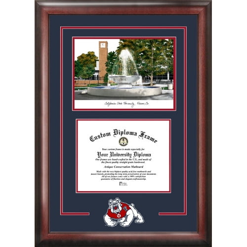 Appalachian State University 8.5" x 11" Spirit Graduate Diploma Frame with Campus Images Lithograph