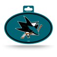 thumbnail image 1 of Pegatina Ovalada Con Logotipo Del Equipo De Color De Rico Industries San Jose Sharks, 1 of 1