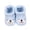 1-Sky Blue, variant on OOOUM Baby Booties Newborn Bear First Walkers Cozy Knit Soft Sole Infant Shoes,CN:One Size