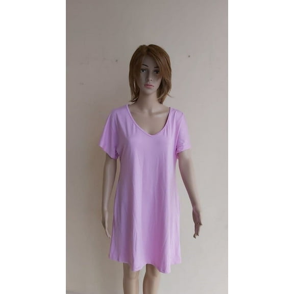 Women´s Shirt Dress With Pockets Size M Lillac