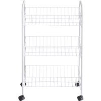 Rubbermaid Closet Rubbermaid 3-Tier Wheeled Storage Cart - Pack of 24 Bulk Buy Multipack