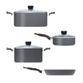 thumbnail image 2 of Batería de Cocina T-fal Elemental Stone 7 piezas Gris, 2 of 4