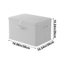 thumbnail image 3 of Cinvoph Foldable Cloth Storage Cubes with Lock Space-Saving Closet Drawer Organizer Foldable Containers for Clothes Underwear Socks, Dresser Storage Baskets Ideal for Home Closets 15"x10"x10", 3 of 6