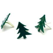 Creative Impressions 7325579 Painted Metal Paper Fasteners 50/pkg-trees - Dark Green