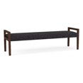 thumbnail image 1 of Pemberly Row Waiting Reception 3 Seat Bench Wood Frame in Gray, 1 of 5