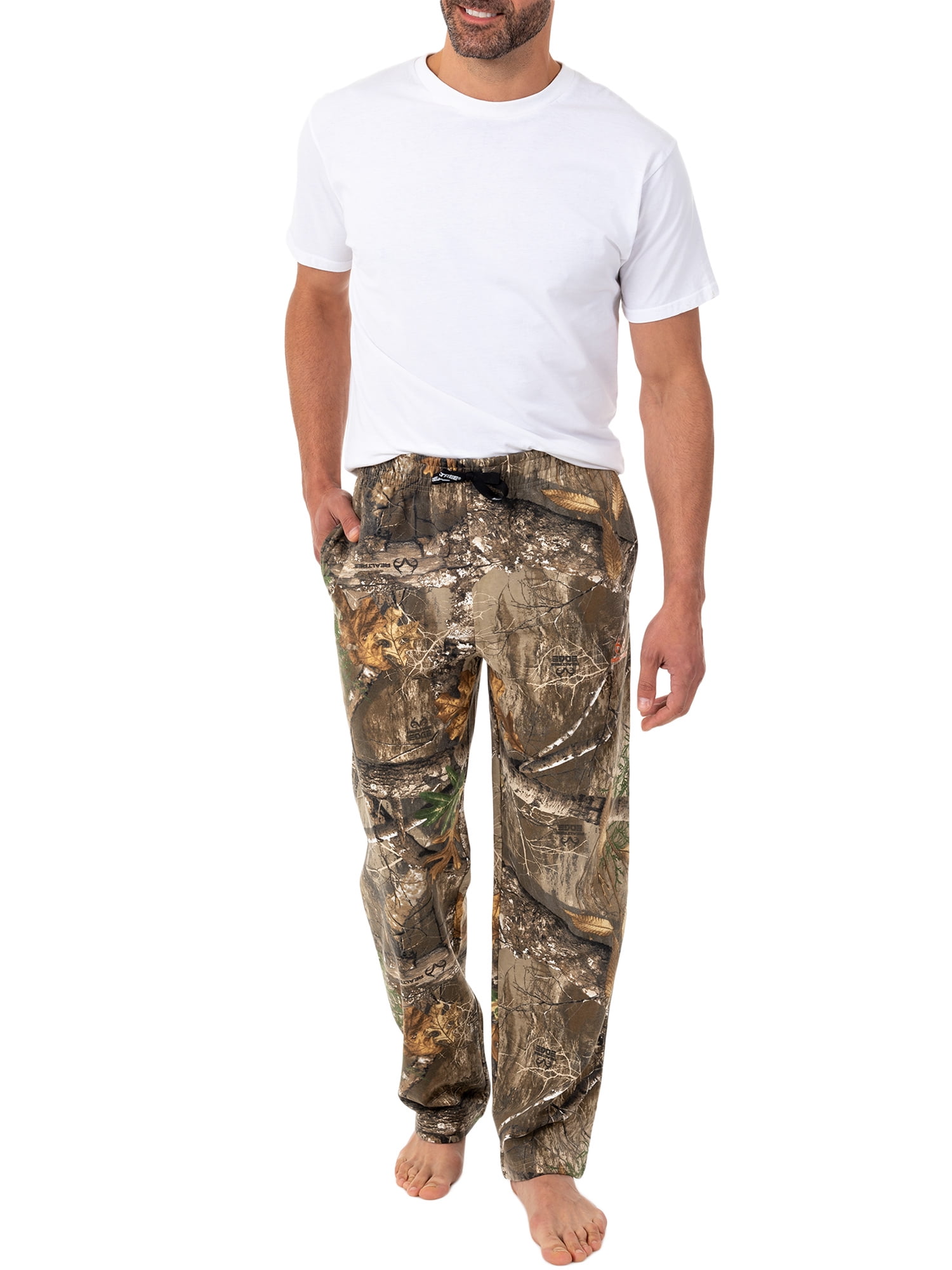 Mossy Oak Men's Relaxed Fit Camo Fleece Sweatpants - Walmart.com