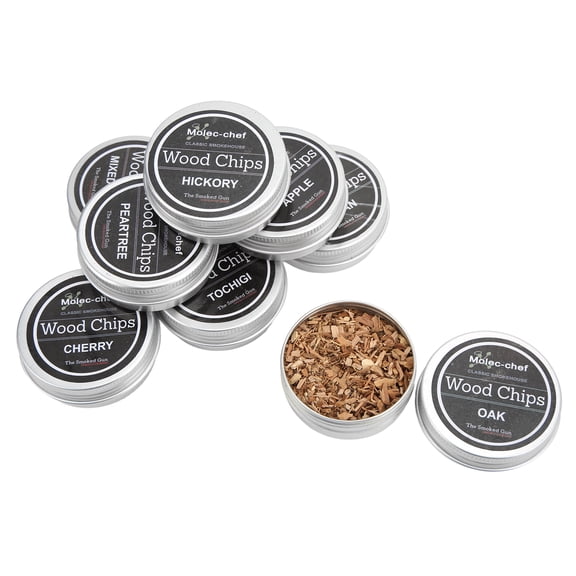 Smoking Wood Chips, Lightweight 8PCS Smoked Wood Chips Handcrafted Natural For Drinking For Beginners