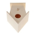 thumbnail image 6 of XISAOK Wooden Bird House for Outside to Paint Handmade Nest Birdhouse with Perch, 6 of 10