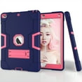 thumbnail image 6 of iPad 5th Gen Case,iPad 6th Gen Case, Dteck Heavy Duty Rugged Shockproof Stand Kids Case Protective Cover For Apple iPad 5th Gen 2017/iPad 6th Gen 2018, Navy+Rose, 6 of 6