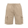 thumbnail image 3 of Enjoytime Mens Casual Sweat Cargo Shorts Elastic Waist Drawstring Athletic Workout Gym Shorts with Multi Pockets, 3 of 4