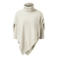 thumbnail image 4 of Womens Sweaters Women Tops Womens Pullover Sweater Bat Sleeve Knit Shirt Turtleneck Sweater Casual Warm Sweater, 4 of 5