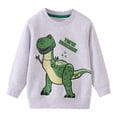 thumbnail image 2 of Sudadera con capucha de dinosaurio para niños y niñas, ropa para otoño y primavera, camisetas deportivas para bebés muy vendidas, 2 of 5