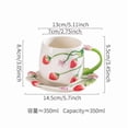 thumbnail image 3 of Taza de café de cerámica - Pintada a mano - Taza de desayuno bajo vidriado - Taza de agua y juego de porcelana de diseño, 3 of 5