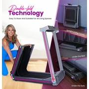 WalkingPad Denise Austin Collapsible Double Fold Technology Treadmill, Gray