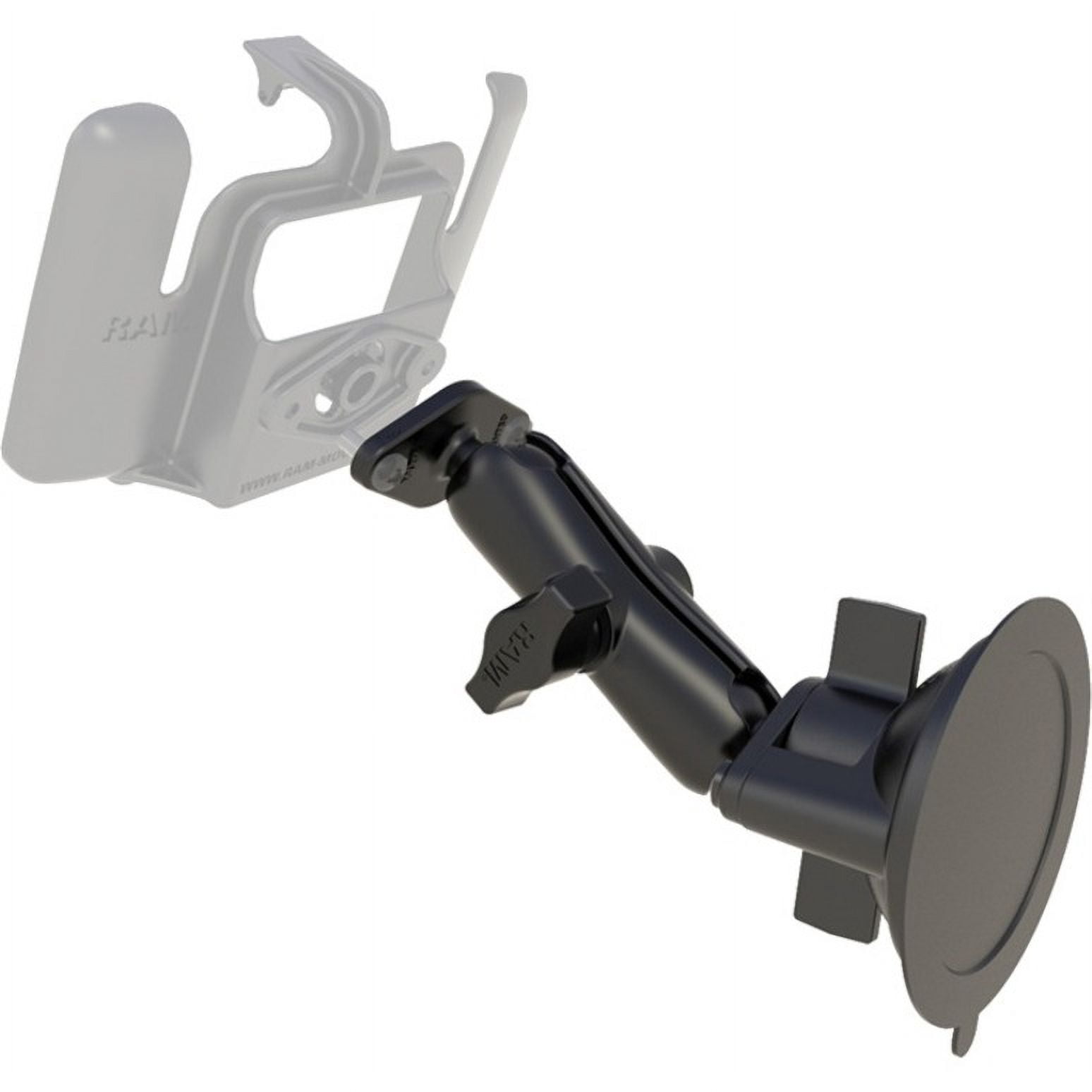 Ram Mounts RAM-B-166U Suction Cup Mount w/ Double Socket Arm