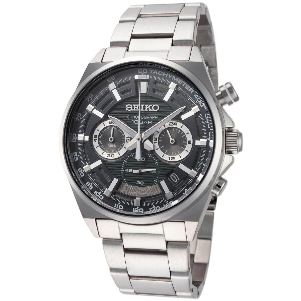 Seiko Men's Classic Green Dial Watch - SSB405P1