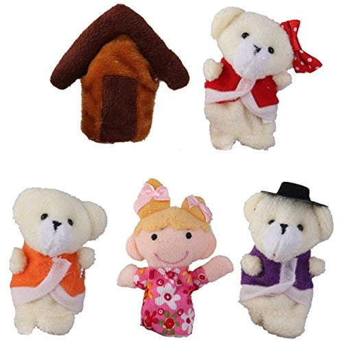 Finger Puppets OBBBESS Fairytale Fairytale Goldilocks 5 unidades