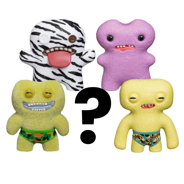 Paquete de 5 figuras de Zuru Fuggler, 6,35 cm, amarillo, rosa, estampado de cebra