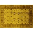 thumbnail image 1 of Ahgly Company Machine Washable Indoor Rectangle Oriental Yellow Industrial Area Rugs, 2' x 4', 1 of 4