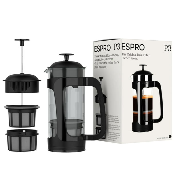 Cafetera de prensa francesa ESPRO P3 532 ml negra