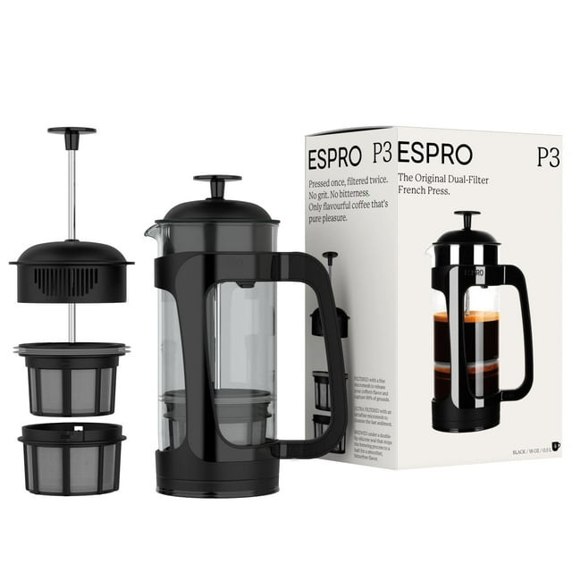 Cafetera de prensa francesa ESPRO P3 532 ml negra