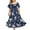 Navy, variant on Up to 65% off! Kmdttou Plus Size Women's Dresses Boho Floral Printed Square Neck Party Short Sleeve Summer Casual Dress