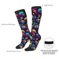 thumbnail image 4 of Balery Skull rainbow color mushroom Calcetines novedosos Calcetines deportivos Calcetines hasta la rodilla Calcetines de algodón Calcetines originales y geniales, 4 of 6
