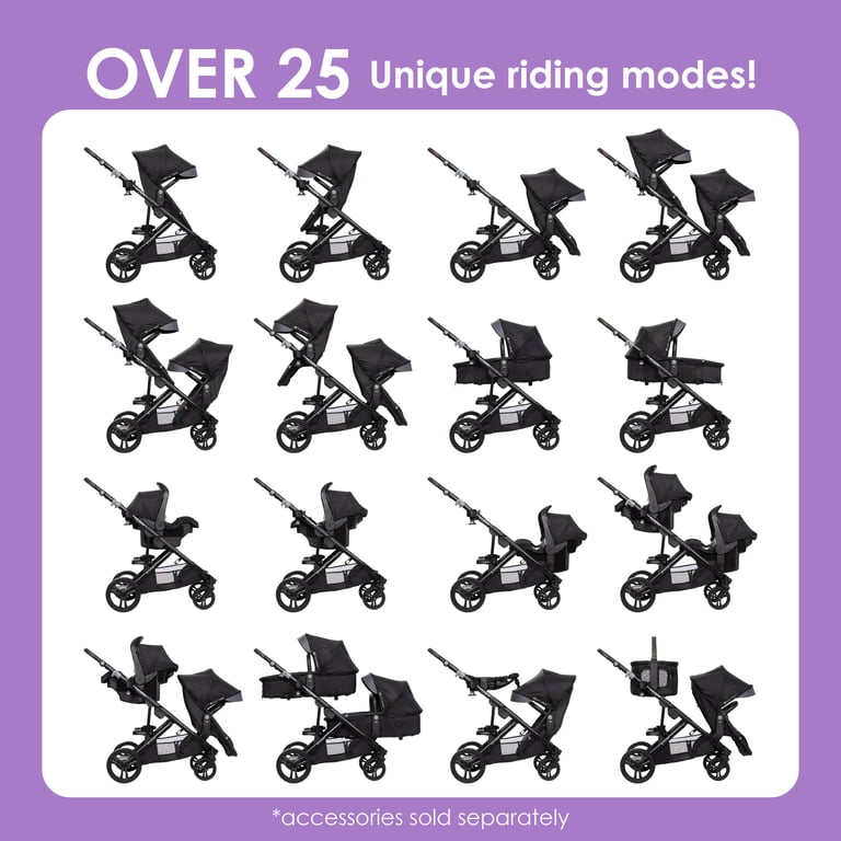 Baby Trend Morph Modular Stroller - Single to Double - Walmart.com