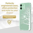 thumbnail image 2 of Case Yard iPhone-11 Case Clear Soft & Flexible TPU Ultra Low Profile Slim Fit Thin Shockproof Transparent Bumper Protective Cover Drop Protective Cell Phone Cases (Half Tree), 2 of 8