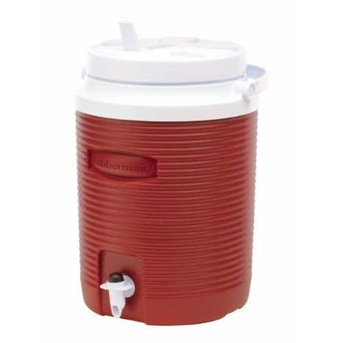 Rubbermaid Victory Jug Water Cooler, Modern Red, 2gallon