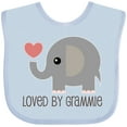thumbnail image 3 of Inktastic Loved by Grammie Boys or Girls Baby Bib, 3 of 4
