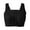Black, variant on Everyday Bras Plus Size Full-Freedom Front Closure Bra, Wireless Cotton Sleep Bras for Women (Black,M)
