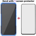 thumbnail image 3 of Phone Case IBAOLE P40 with Tempered Glass Screen Protector Cover and Stand Kickstand Hard Rugged Hybrid Protective Cell Accessories Hawaii P 40 Cases Rubber Silicone Soft TPU Protection Black BlueBlue, 3 of 7