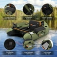 thumbnail image 6 of Goplus Inflatable Fishing Float Tube w/Pump & Storage Pockets & Fish Ruler Green, 6 of 10
