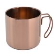 thumbnail image 2 of Stainless Steel Coffee Mug 400ml, Handle Design Simple Stylish for Home Office Restaurant Portable Water Cup, 2 of 7