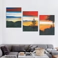 thumbnail image 4 of SHANXI Art Wall Herb Dickinson 'Whidbey Island' Gallery Wrapped Canvas 12"x16"x3pcs, 4 of 6