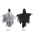 thumbnail image 2 of Fantasma colgante de Halloween con cadenas de ojos rojos LED Scary Creepy Flying Skull Ghost Control Abanopi Blanco, 2 of 7