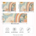 thumbnail image 2 of Yayeee Pillowcase King Size Set of 2 Satin Wrinkle Resistant Pillow Case, Beige Rainbow Clouds, 2 of 7