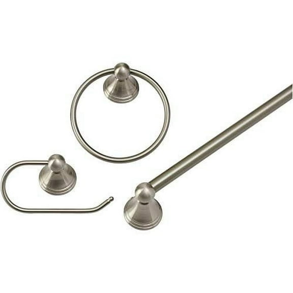 Moen Preston Bathroom Hardware Set, Brushed Nickel - 3 Piece