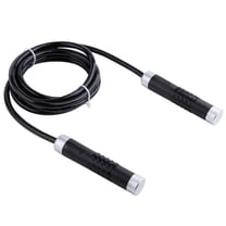 LULULION Adjustable Weighted Jump Rope with Aluminum Handles for Gym and Outdoor Workout