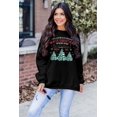 thumbnail image 5 of Womens White Christmas Sweatshirt Crewneck Christmas Tree Graphic Shirts Oversized Xmas Pullover Sweater, 5 of 5