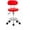 Red, variant on FASCK Round Bar Stool with Lines Rotation Counter Adjustable Height, Modern Bar Stools 360° Swivel PU Leather Armless Bar Chair for Kitchen Dining Living Bistro Spa (Red, Round with line & Back)